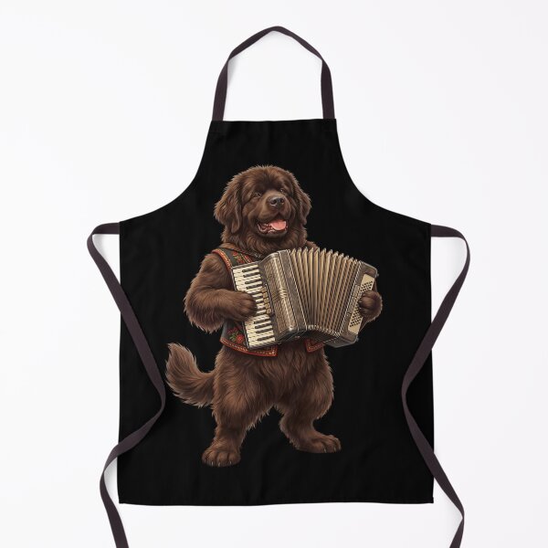 Item preview, Newfoundland Playing Accordion Player Accordionist Dog Lover designed and sold by DoodleTortle.