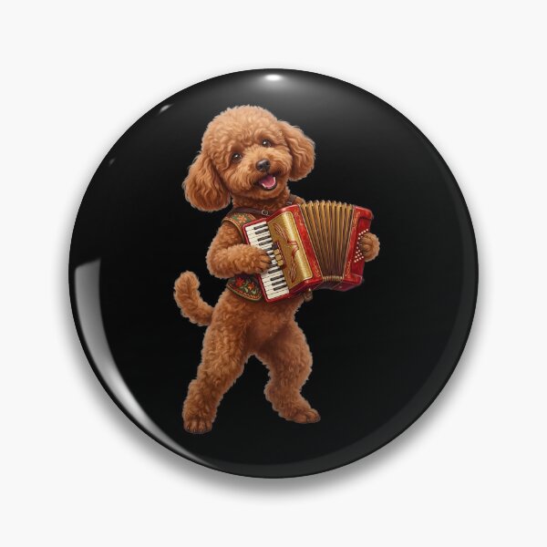Item preview, Poodle Playing Accordion Player Accordionist Dog Lover designed and sold by DoodleTortle.