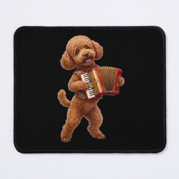 Item preview, Poodle Playing Accordion Player Accordionist Dog Lover designed and sold by DoodleTortle.