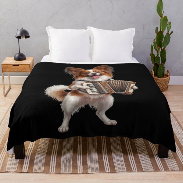 Item preview, Papillon Playing Accordion Player Accordionist Dog Lover designed and sold by DoodleTortle.
