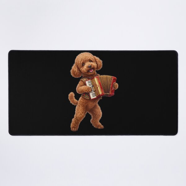 Item preview, Poodle Playing Accordion Player Accordionist Dog Lover designed and sold by DoodleTortle.