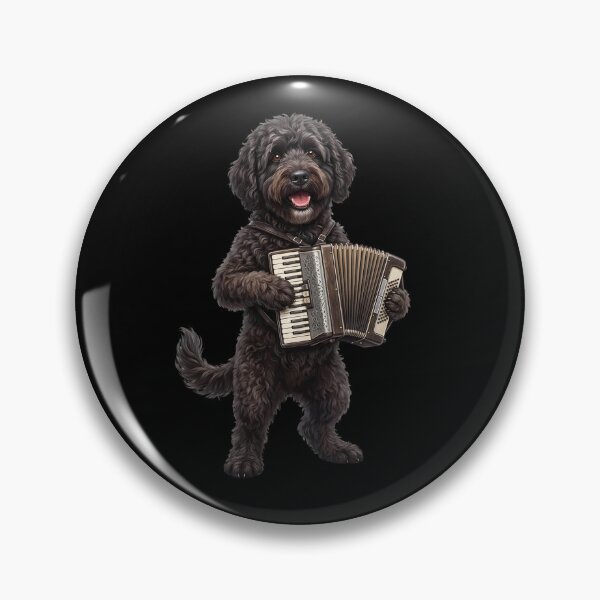 Item preview, Portuguese Water Dog Playing Accordion Player Accordionist Dog Lover designed and sold by DoodleTortle.