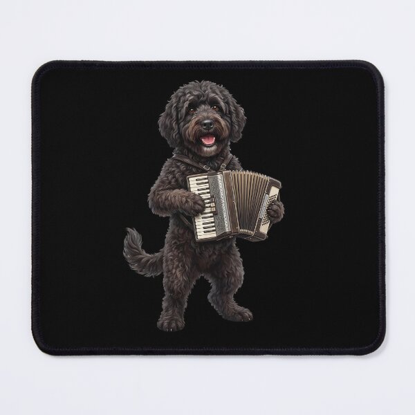 Item preview, Portuguese Water Dog Playing Accordion Player Accordionist Dog Lover designed and sold by DoodleTortle.