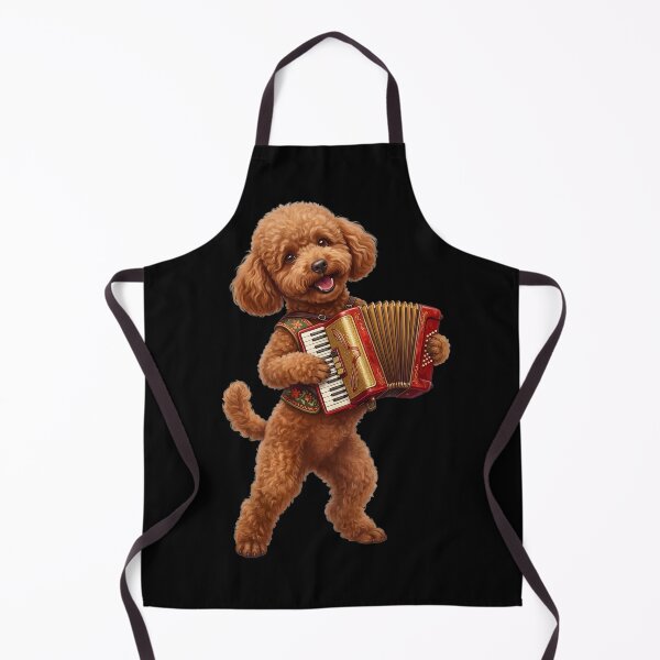 Item preview, Poodle Playing Accordion Player Accordionist Dog Lover designed and sold by DoodleTortle.