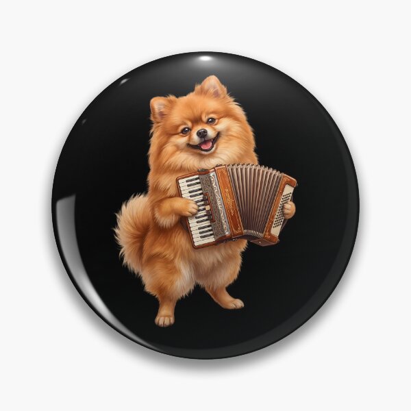 Item preview, Pomeranian Playing Accordion Player Accordionist Dog Lover designed and sold by DoodleTortle.