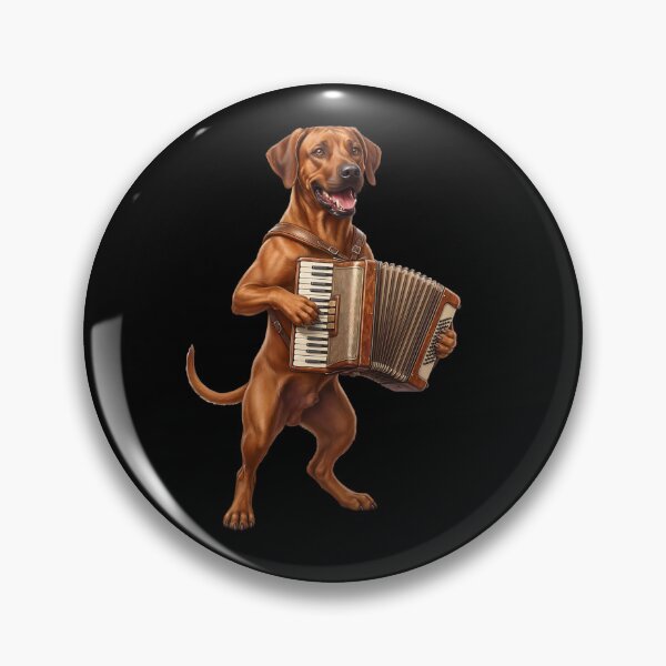 Item preview, Rhodesian Ridgeback Playing Accordion Player Accordionist Dog Lover designed and sold by DoodleTortle.