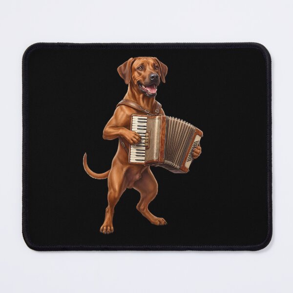 Item preview, Rhodesian Ridgeback Playing Accordion Player Accordionist Dog Lover designed and sold by DoodleTortle.