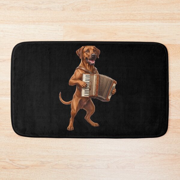 Item preview, Rhodesian Ridgeback Playing Accordion Player Accordionist Dog Lover designed and sold by DoodleTortle.