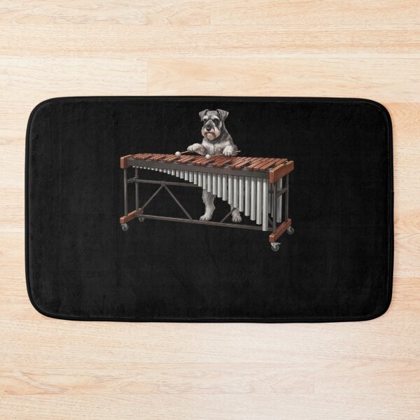 Item preview, Miniature Schnauzer Playing Marimba Player Marimbist Dog Lover designed and sold by TerryConnells.