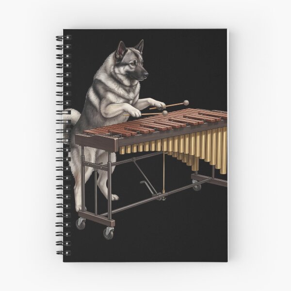 Item preview, Norwegian Elkhound Playing Marimba Player Marimbist Dog Lover designed and sold by TerryConnells.