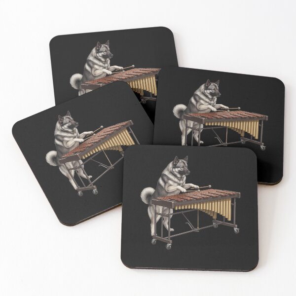 Item preview, Norwegian Elkhound Playing Marimba Player Marimbist Dog Lover designed and sold by TerryConnells.