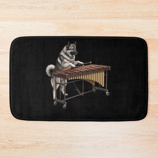 Item preview, Norwegian Elkhound Playing Marimba Player Marimbist Dog Lover designed and sold by TerryConnells.