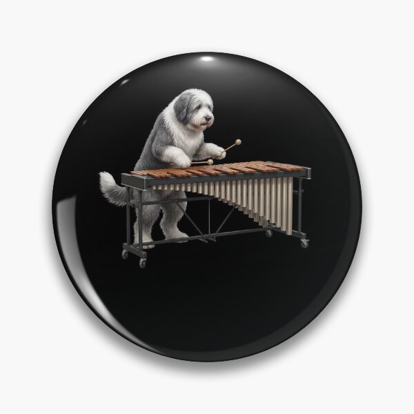 Item preview, Old English Sheepdog Playing Marimba Player Marimbist Dog Lover designed and sold by TerryConnells.