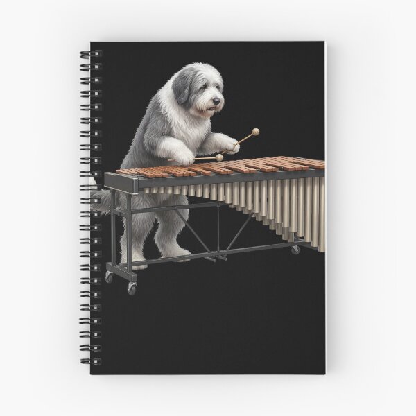 Item preview, Old English Sheepdog Playing Marimba Player Marimbist Dog Lover designed and sold by TerryConnells.