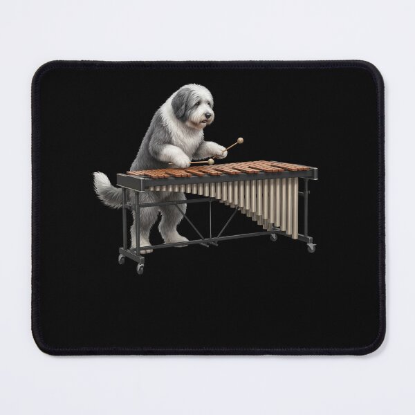 Item preview, Old English Sheepdog Playing Marimba Player Marimbist Dog Lover designed and sold by TerryConnells.
