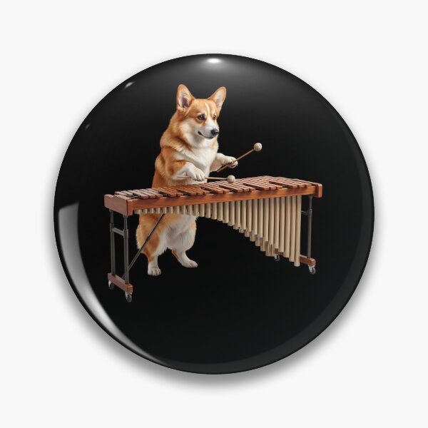 Item preview, Pembroke Welsh Corgi Playing Marimba Player Marimbist Dog Lover designed and sold by TerryConnells.