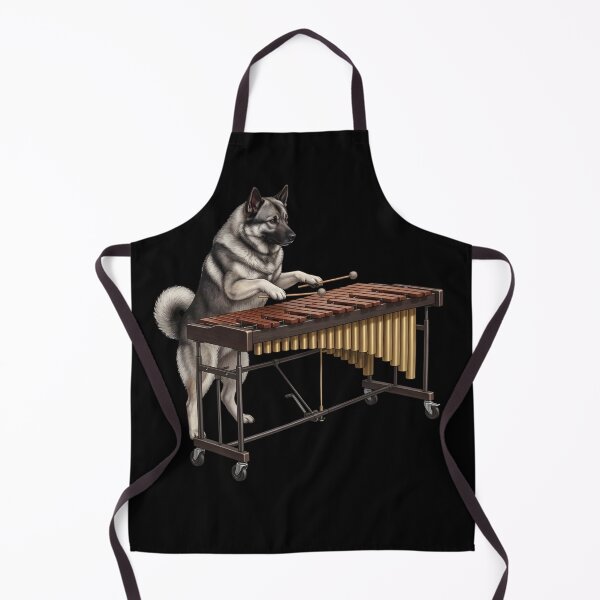 Item preview, Norwegian Elkhound Playing Marimba Player Marimbist Dog Lover designed and sold by TerryConnells.