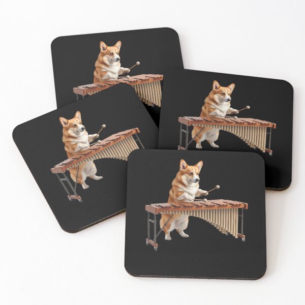 Item preview, Pembroke Welsh Corgi Playing Marimba Player Marimbist Dog Lover designed and sold by TerryConnells.
