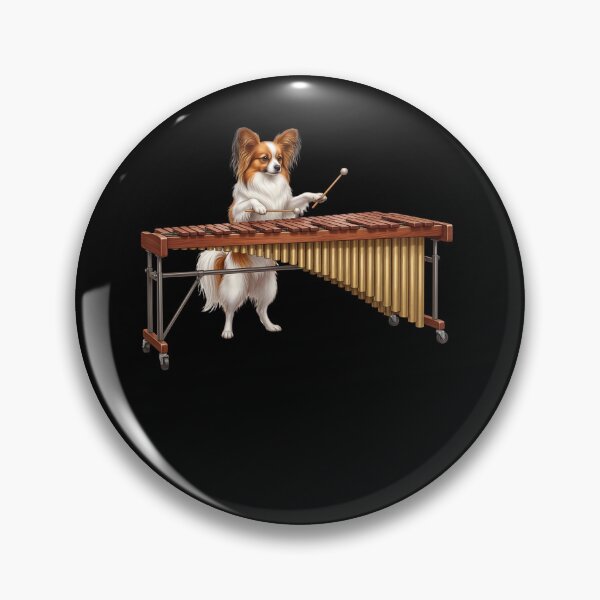 Item preview, Papillon Playing Marimba Player Marimbist Dog Lover designed and sold by TerryConnells.