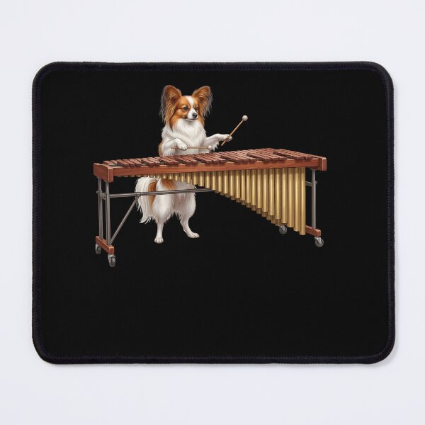 Item preview, Papillon Playing Marimba Player Marimbist Dog Lover designed and sold by TerryConnells.