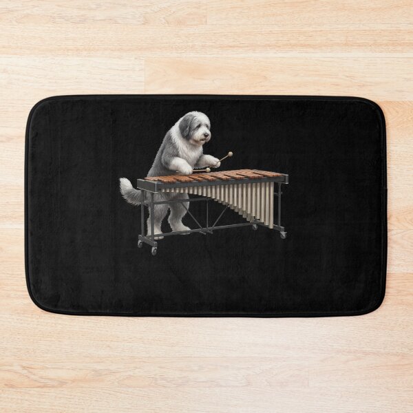 Item preview, Old English Sheepdog Playing Marimba Player Marimbist Dog Lover designed and sold by TerryConnells.