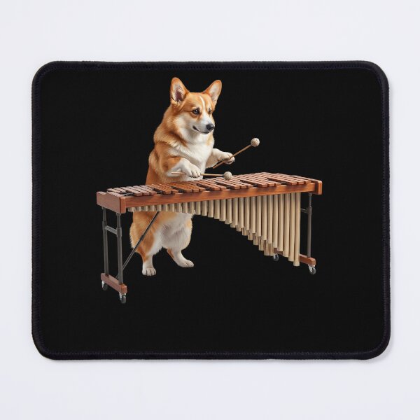 Item preview, Pembroke Welsh Corgi Playing Marimba Player Marimbist Dog Lover designed and sold by TerryConnells.