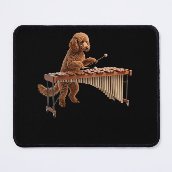 Item preview, Poodle Playing Marimba Player Marimbist Dog Lover designed and sold by TerryConnells.