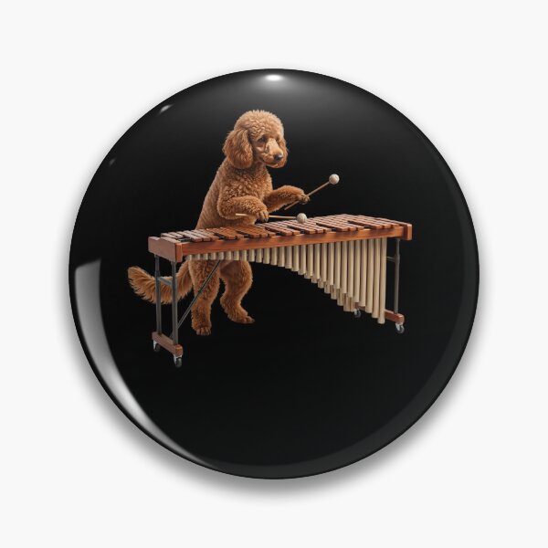 Item preview, Poodle Playing Marimba Player Marimbist Dog Lover designed and sold by TerryConnells.