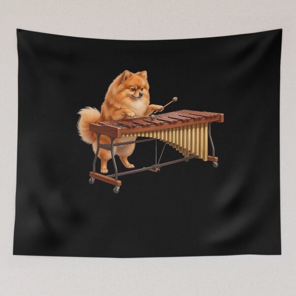 Item preview, Pomeranian Playing Marimba Player Marimbist Dog Lover designed and sold by TerryConnells.