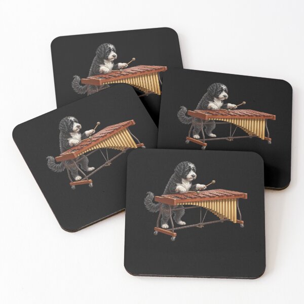 Item preview, Portuguese Water Dog Playing Marimba Player Marimbist Dog Lover designed and sold by TerryConnells.