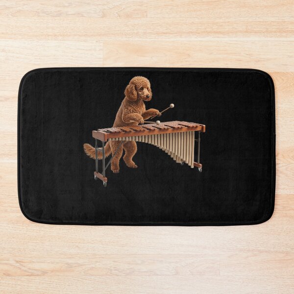 Item preview, Poodle Playing Marimba Player Marimbist Dog Lover designed and sold by TerryConnells.