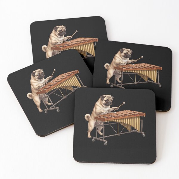 Item preview, Pug Playing Marimba Player Marimbist Dog Lover designed and sold by TerryConnells.