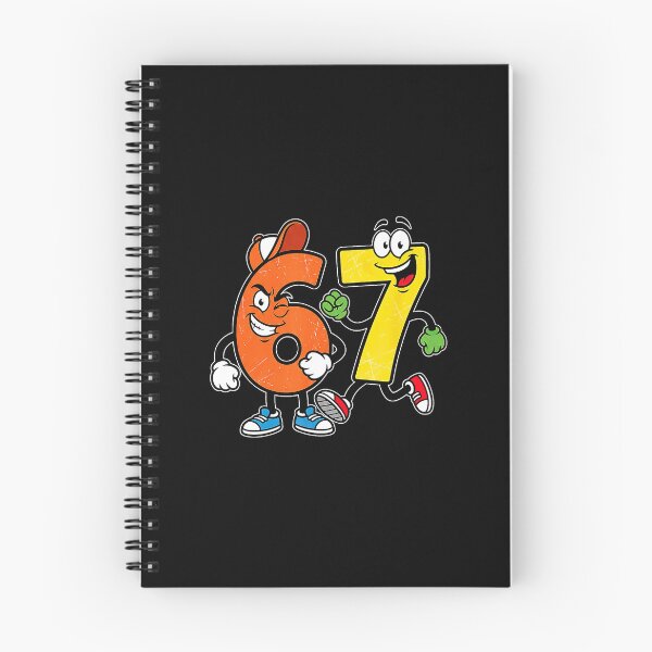 Item preview, 67 Cartoon Numbers Funny Cute Character Duo designed and sold by gladysenglish.