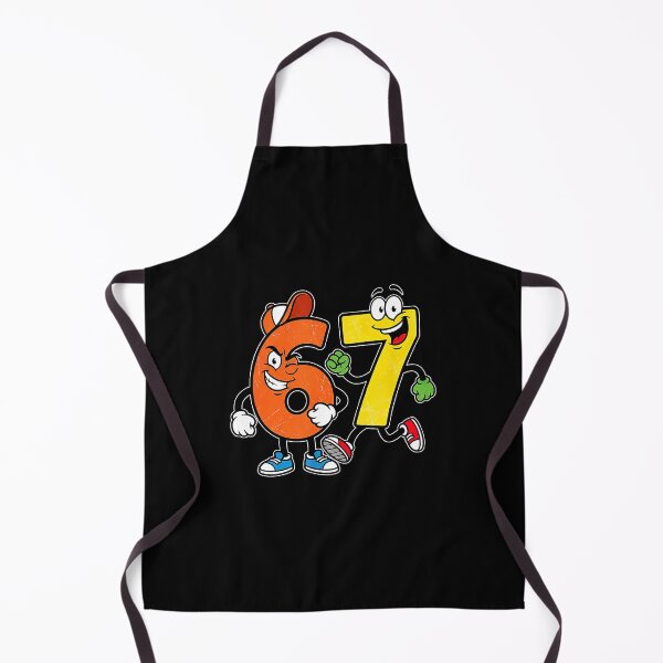 Item preview, 67 Cartoon Numbers Funny Cute Character Duo designed and sold by gladysenglish.