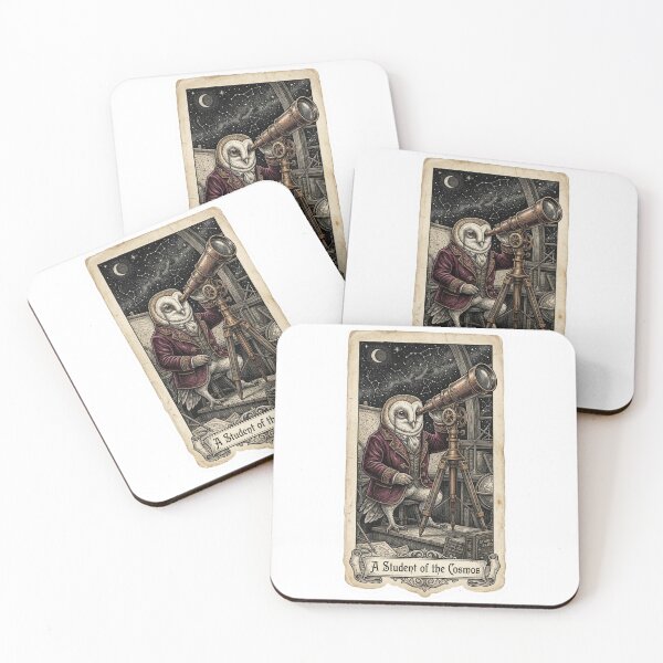 Item preview, Victorian Barn Owl Astronomer - Vintage Scientific Etching designed and sold by HiruK.