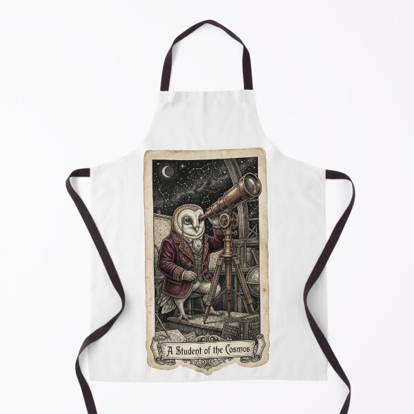 Item preview, Victorian Barn Owl Astronomer - Vintage Scientific Etching designed and sold by HiruK.