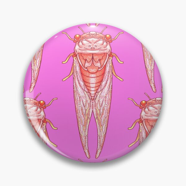 Item preview, Party Cicadas red pink and orange designed and sold by beesocks.