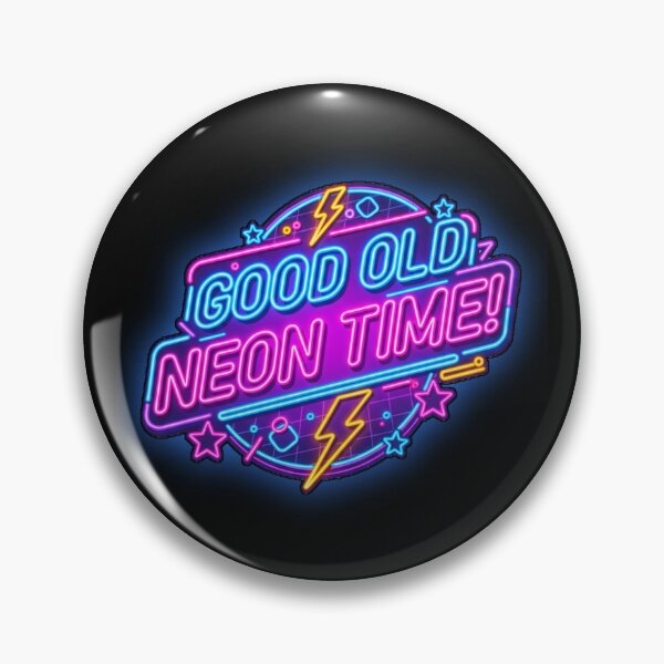 Item preview, Old Retro Vintage GOOD OLD NEON TIME! designed and sold by Giulivo Store Graphic.