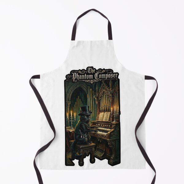 Item preview, Gothic Victorian Black Cat Musician - Antique Oil Portrait designed and sold by HiruK.