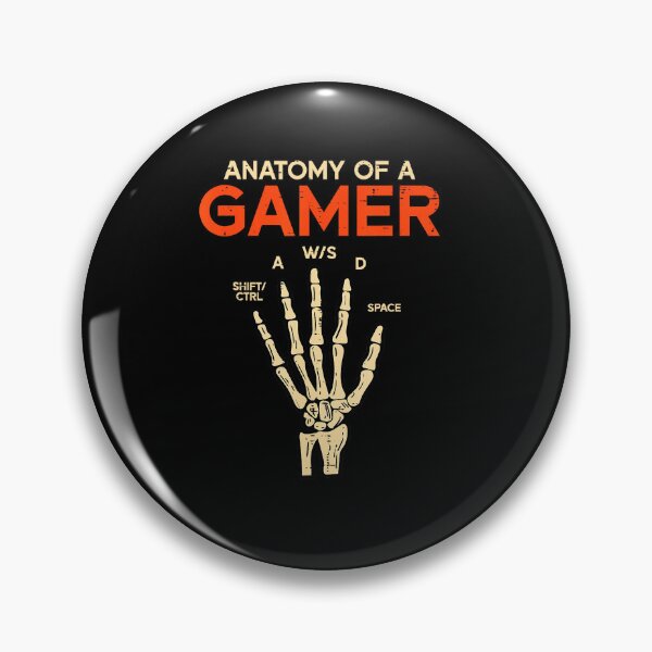 Item preview, Anatomy Of A Gamer Skeleton Hand WASD Funny Gaming designed and sold by FGTV2021.