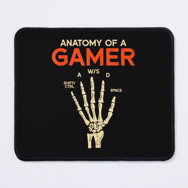 Item preview, Anatomy Of A Gamer Skeleton Hand WASD Funny Gaming designed and sold by FGTV2021.