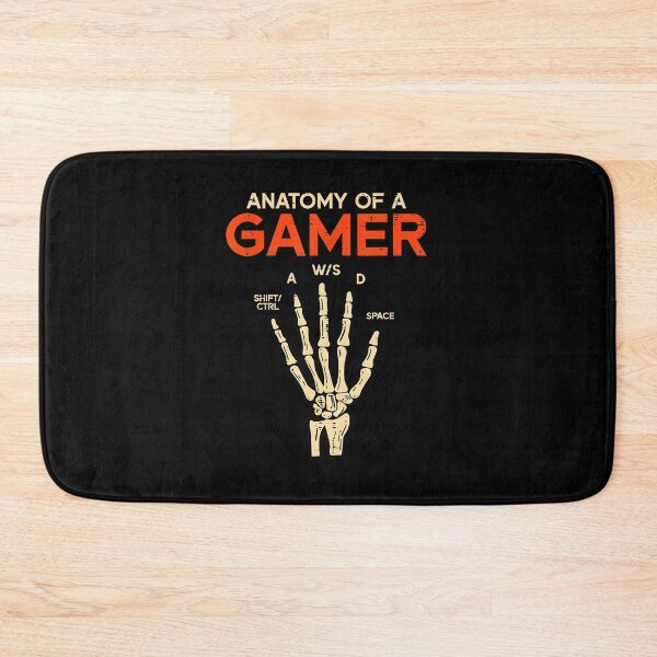 Item preview, Anatomy Of A Gamer Skeleton Hand WASD Funny Gaming designed and sold by FGTV2021.