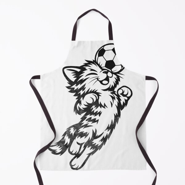 Item preview, Soccer Cat Heading Ball Minimalist Cat Football Line Art Design designed and sold by BernoNickel.