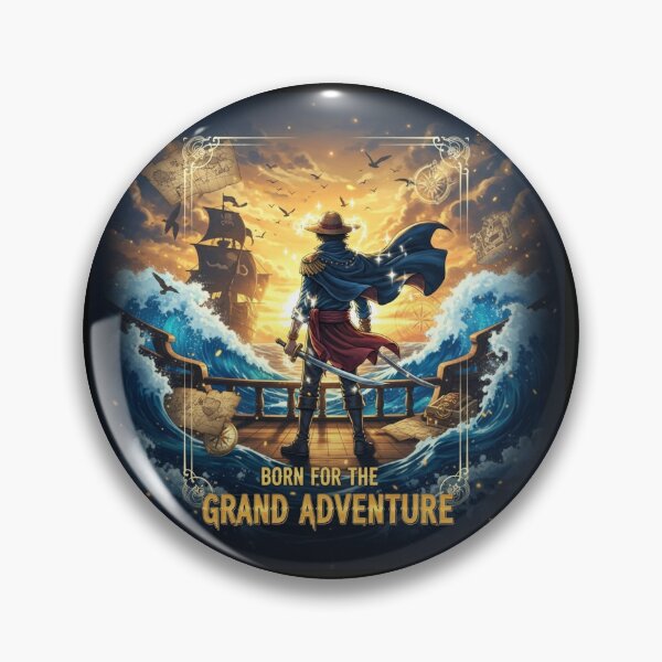Item preview, Born for the Grand Adventure ⚓? – Epic Anime Pirate T-Shirt Design designed and sold by swizbiz.
