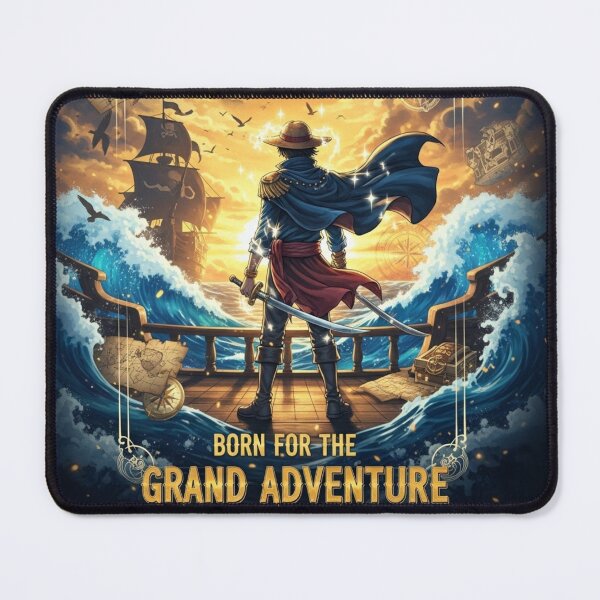 Item preview, Born for the Grand Adventure ⚓? – Epic Anime Pirate T-Shirt Design designed and sold by swizbiz.