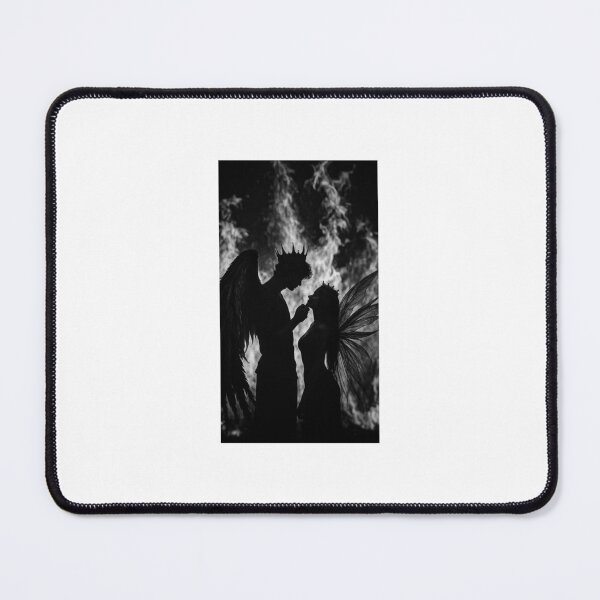 Item preview, Dark Angel & Fairy Love | Gothic Fantasy Romance | Silhouette Aesthetic Art designed and sold by Lizasharma2008.