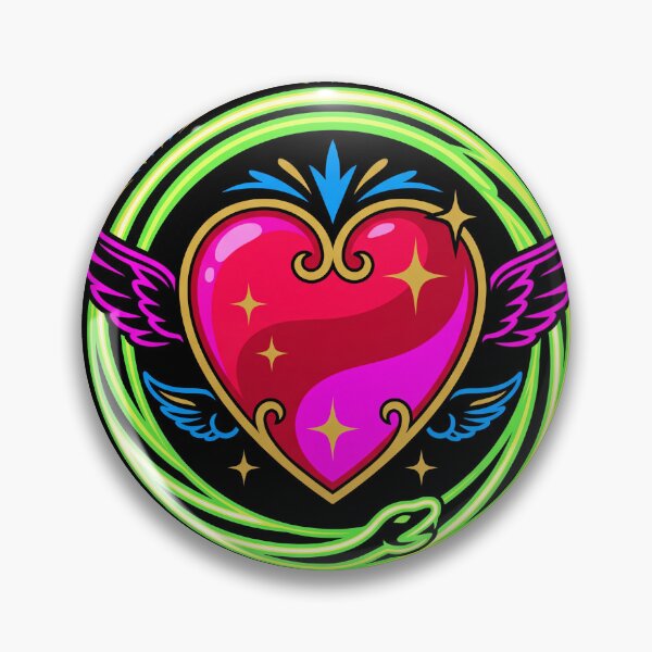 Item preview, Neon Cherub Serpent Heart Emblem designed and sold by KuroAtelier.