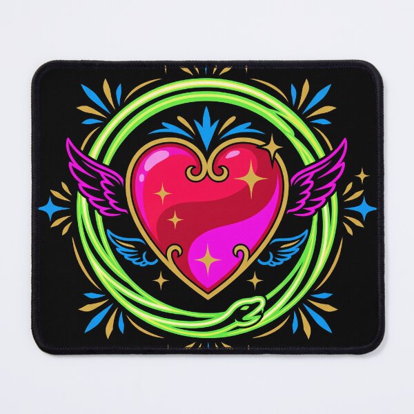 Item preview, Neon Cherub Serpent Heart Emblem designed and sold by KuroAtelier.