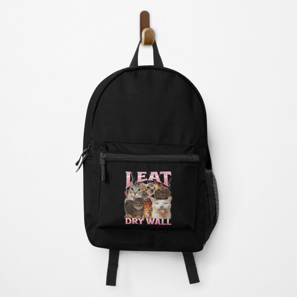 Item preview, I Eat Dry Wall Funny Cat Meme Chaotic Humor Design designed and sold by tadmercado.