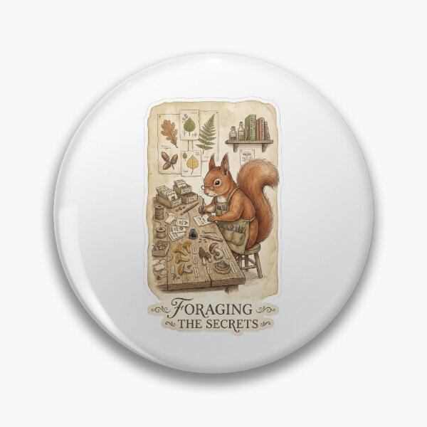 Item preview, Victorian Squirrel Gardener - Vintage Botanical Foraging designed and sold by HiruK.
